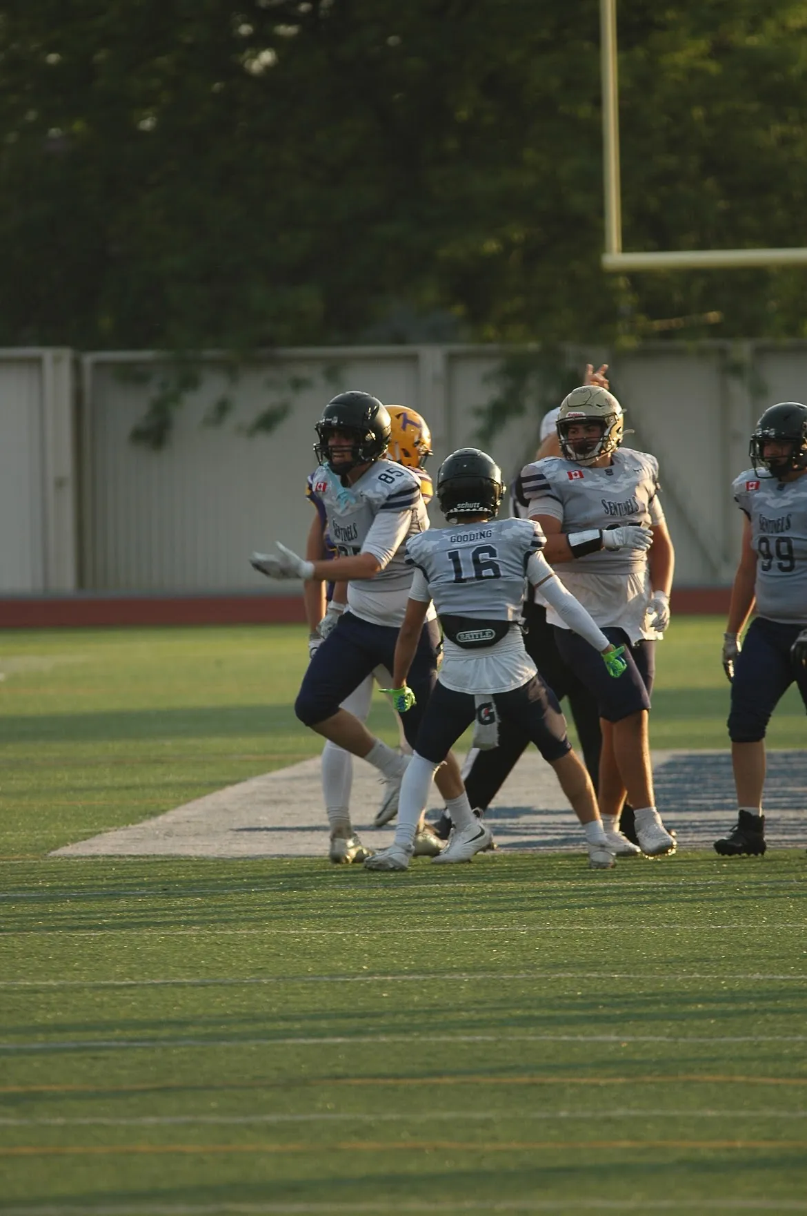 Sentinels players and coaches together after a team activity